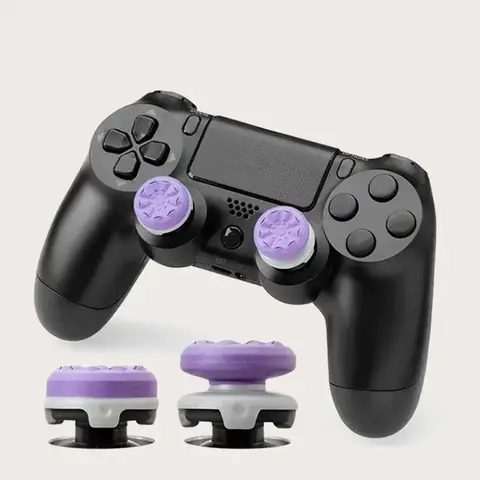 Silicone FPS Thumbsticks High-rise & Mid-rise Concave Thumb Grips, Game Console Accessories for PS4/PS5 for Xbox X/S/One for Switch Pro Controller