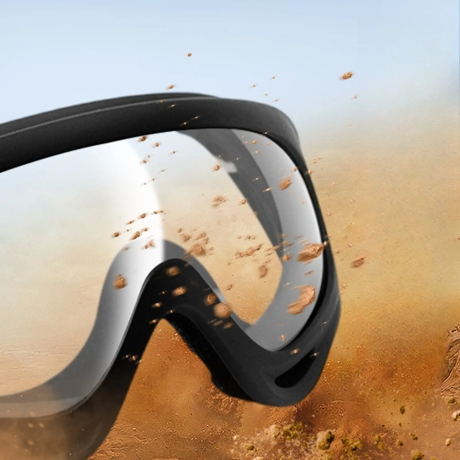 Tactical Safety Goggles (Safety Glasses) for Men & Women, Windproof, Dustproof, Anti-Impact, Scratch Resistant Off-Road & Outdoor Active Sports Eyewear for Motorcycle Cycling