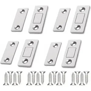 4pcs Cabinet Magnetic Catch Door Magnet Lock for Drawer Closet Door