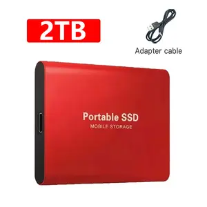 2TB High-Speed Portable SSD External Hard Drive USB 3.1 Type-C for Phone/Laptop/Mac/PC 2TB 4TB Mass Storage Solution Suction Mount Magic Arm Bracket