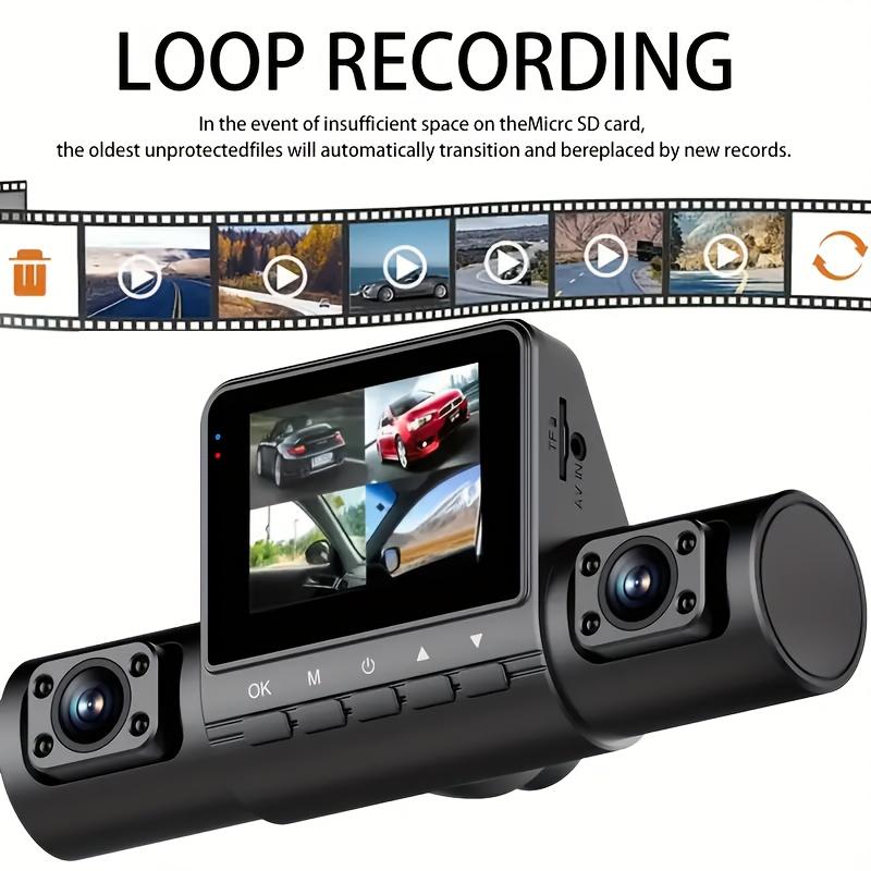 4-Lens Dash Camera Full HD Vehicle DVR with 2-Inch Display, Night Vision, Loop Recording, Motion Detection, Front & Rear Wireless Recording, Rear View Mirror Dash Cam for Accident Evidence, Safe Driving, Parking Monitor, Optional 32GB Storage, Dashcam, Fu 4-Lens Dash Camera Full HD Vehicle DVR with 2-Inch Display, Night Vision, Loop Recording, Motion Detection, Front & Rear Wireless Recording, Rear View Mirror Dash Cam for Accident Evidence, Safe Driving, Parking Monitor, Optional 32GB Storage, Dashcam, Fu