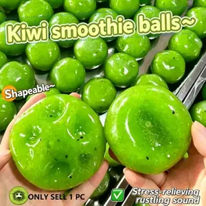 Kiwi Ice Sand Ball - Handmade DIY Stress Relief Squeezing Toy with Crispy Sound and Rusty Texture - Relieve Anxiety - Attention Deficit Hyperactivity Disorder - Autism Playable Toy - Stress Relief and Release Toy - Birthday - Party - Easter - Christmas -