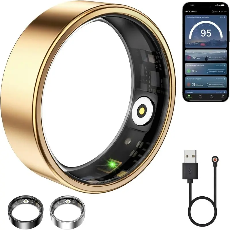 Multifunctional Smart Band, Fitness Tracker, Step Counter, Multiple Sports Modes, Remote Photo, IP68 Waterproof, Smart Ring