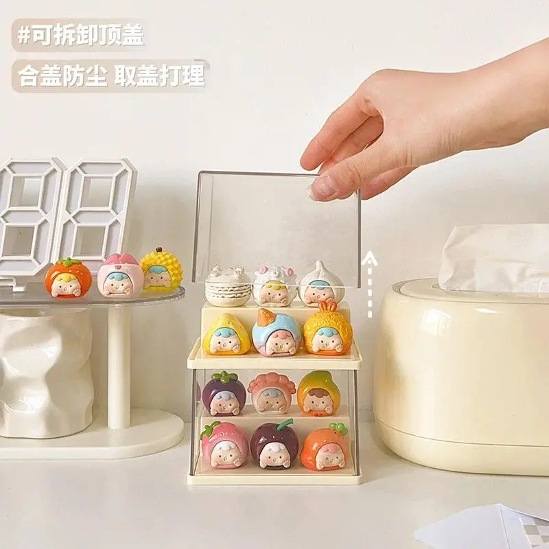 Acrylic Storage Box for Mini Figures - Crystal-Clear Decorative Organizer, Modular Stackable Solution with Organization Features, Anime Figure & Mini Multi-Function Collectible Storage Boxes, Acrylic Storage Boxes, Anime Figure Storage Boxes
