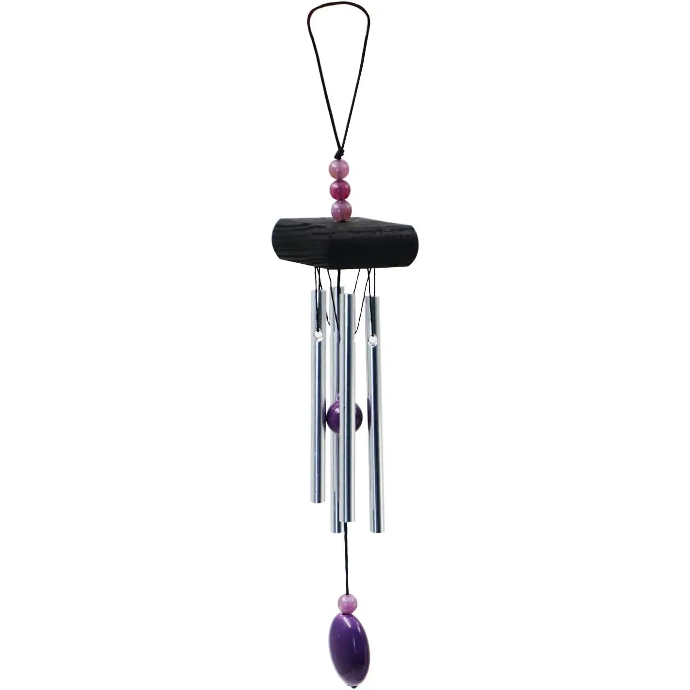 Small Wind Chimes, Outdoor  Chime with Soft Melodic , Garden Chimes, for Yard, Porch,  Decor (Black)