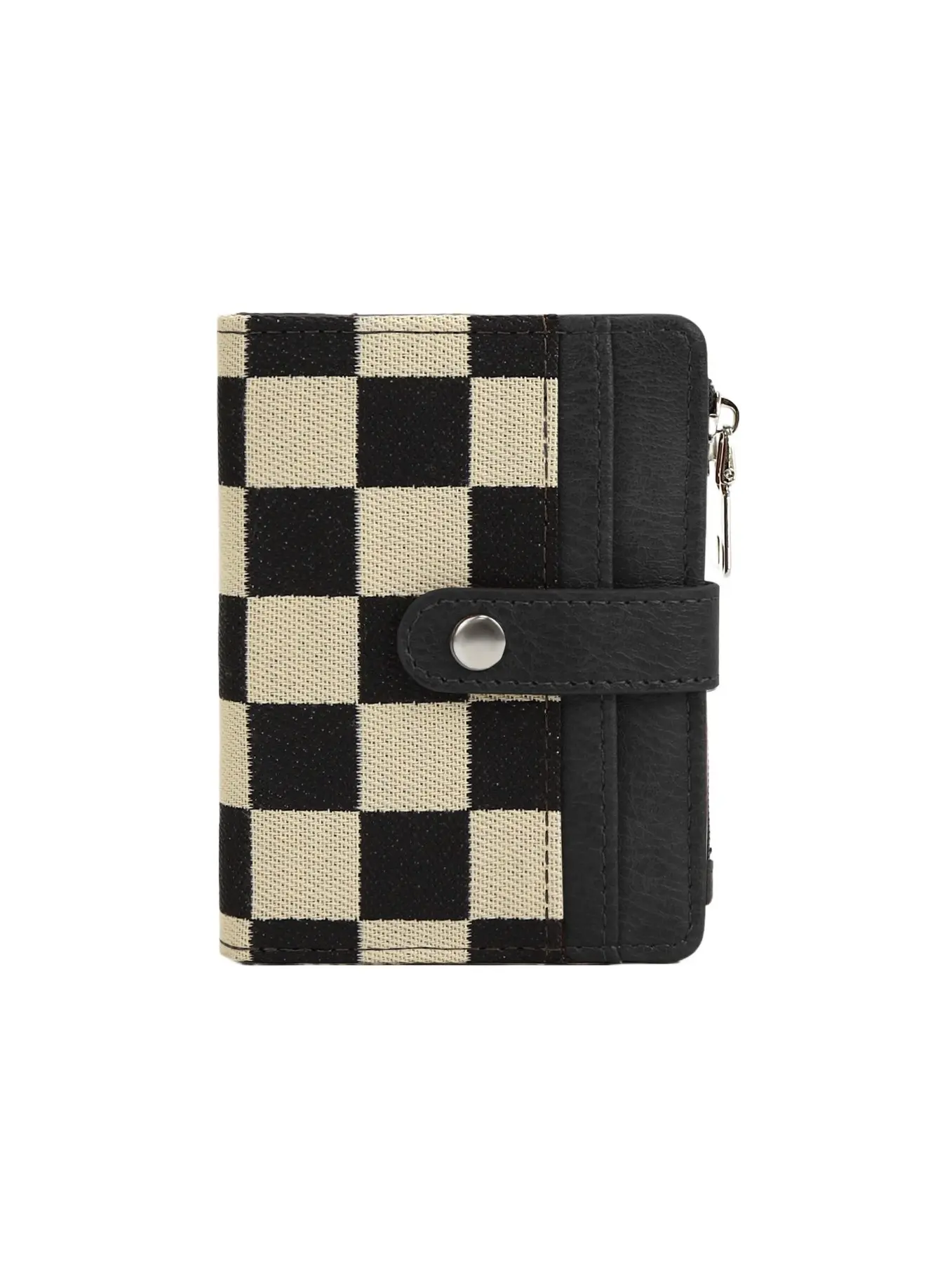 Checkered Grid Multi-Card Slot Wallet, Compact Coin Purse, Credit Card Holder, Portable Women's Small Wallet, Convenient Everyday Accessory, Card Carrying Holder