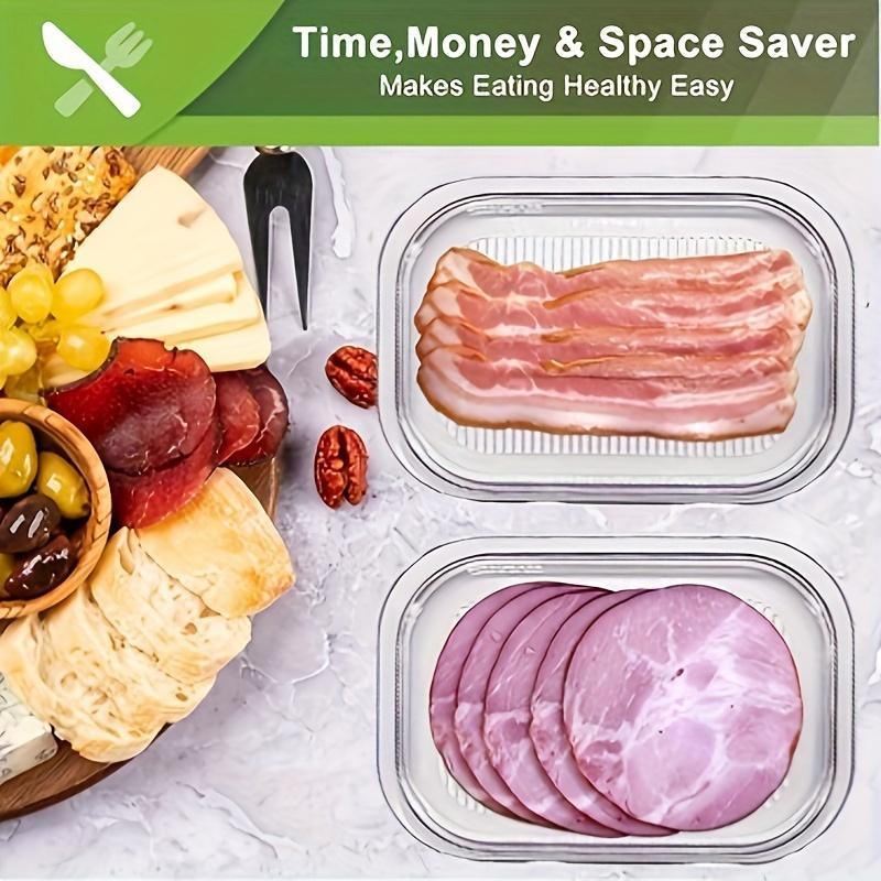 3-Tier Stackable Deli Meat & Cheese Storage Organizer with Lid – BPA-Free Plastic Refrigerator Container, Dishwasher Safe, Trending TikTok Kitchen Storage, Perfect for Home & Meal Prep