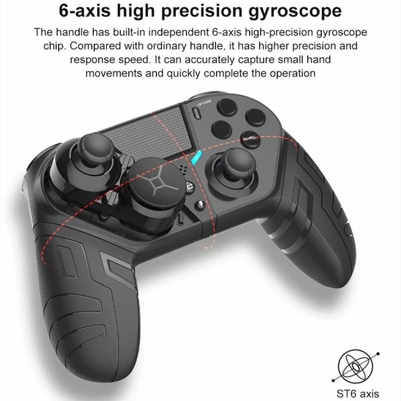 Wireless Pro Controller for PS4 PS3 PC Android TV Bluetooth Gamepad with Dual Vibration Ergonomic Design Rechargeable Lithium Battery