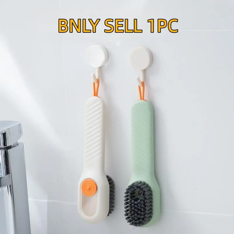 Household Shoe Brush, Automatic Liquid Addition Washing Brush, Clothes and Shoes Cleaning Brush, Detachable and Washable, Wholesale Packaging