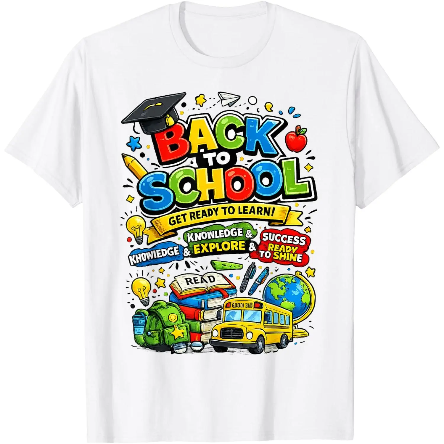Back to School Supplies First Day of School Student Teacher T-Shirt