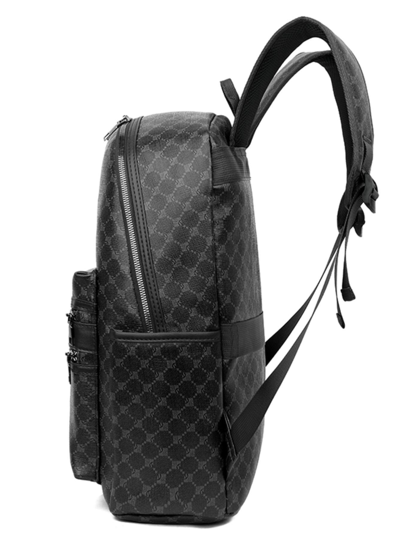 Fashionable Plaid Pattern Backpack, Large Capacity Backpack, Casual Versatile Business Backpack for Men & Women, Trendy All-match Bag for Daily Use, Durable Backpack