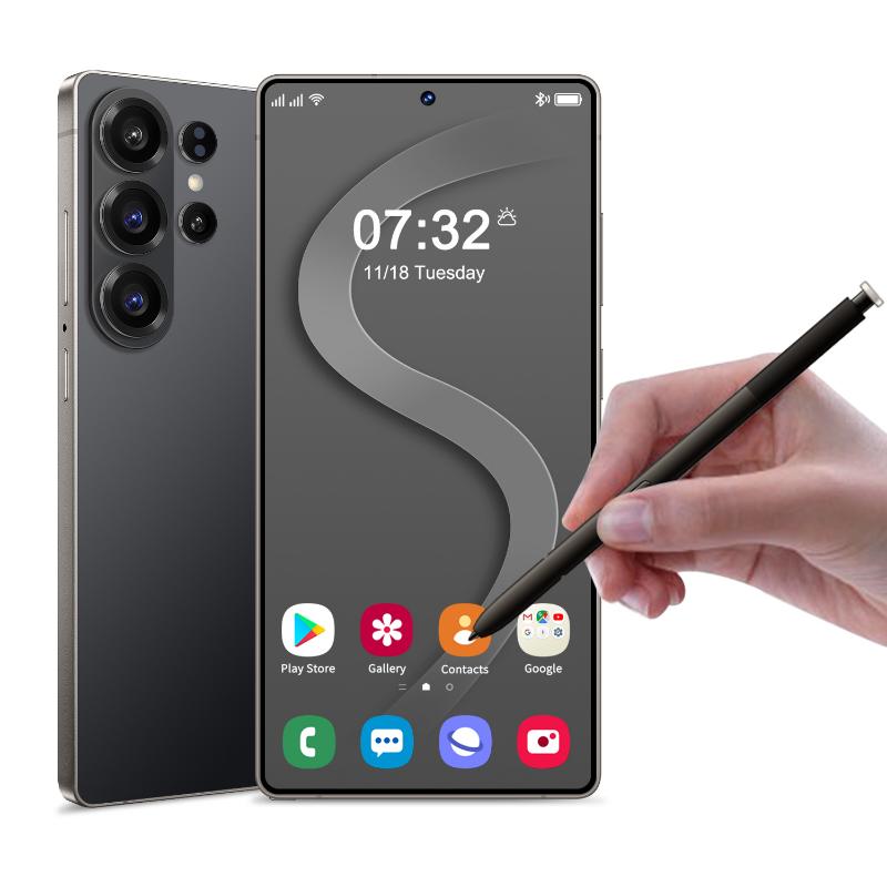 S25 Ultra Unlocked 4G Android 14 Smartphone.8GB+128GB,6.99" HD Display,8MP+20MPCam,4400mAh, Dual Card, Built-in Pen, FaceUnlock, , Case & Protector budget-friendly smartphones