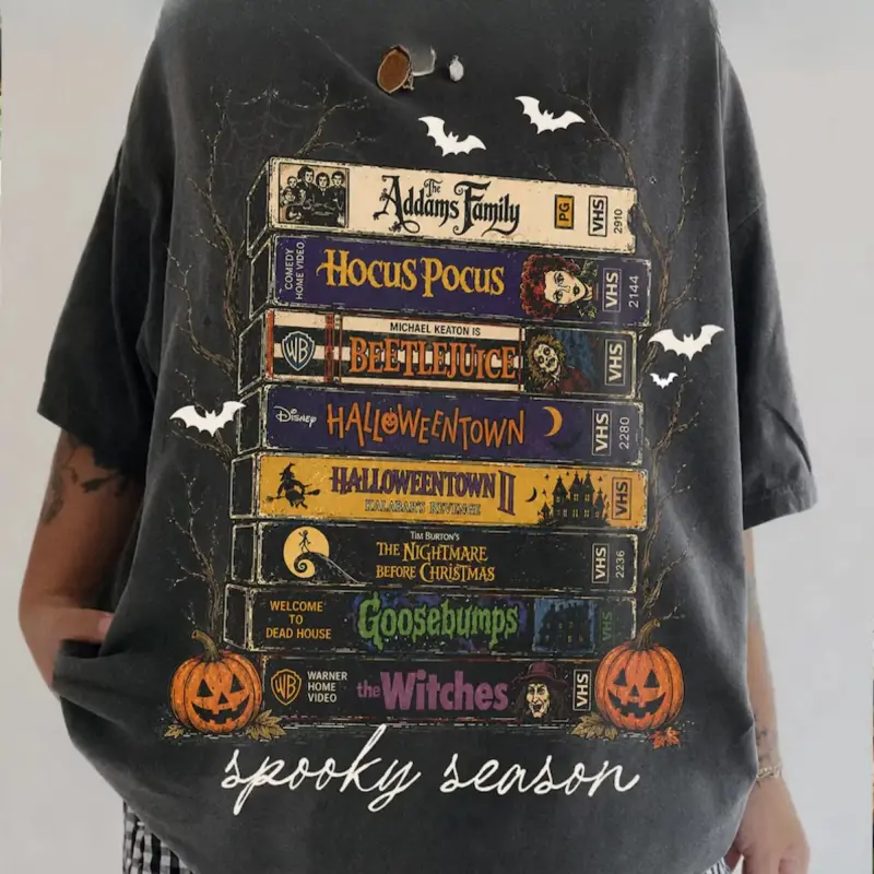 Comfort Colors Vintage Halloween Movie Shirt, Retro Spooky Season Tee, Horror Movie T-Shirt, Scary Movie Graphic Tee, Halloween Film Lover Shirt, Funny Horror Shirt