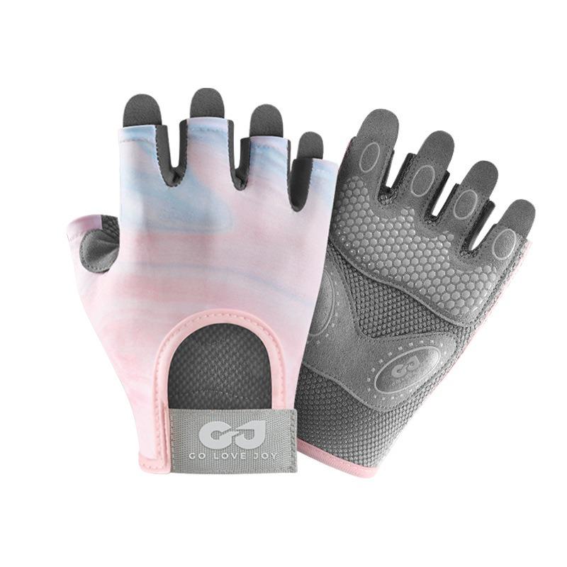 Summer Yoga Gloves Women's Outdoor Fitness Riding Non-slip, Breathable, Shock Absorption, Wear-resistant Half Finger Thin Waterproof Touch Screen