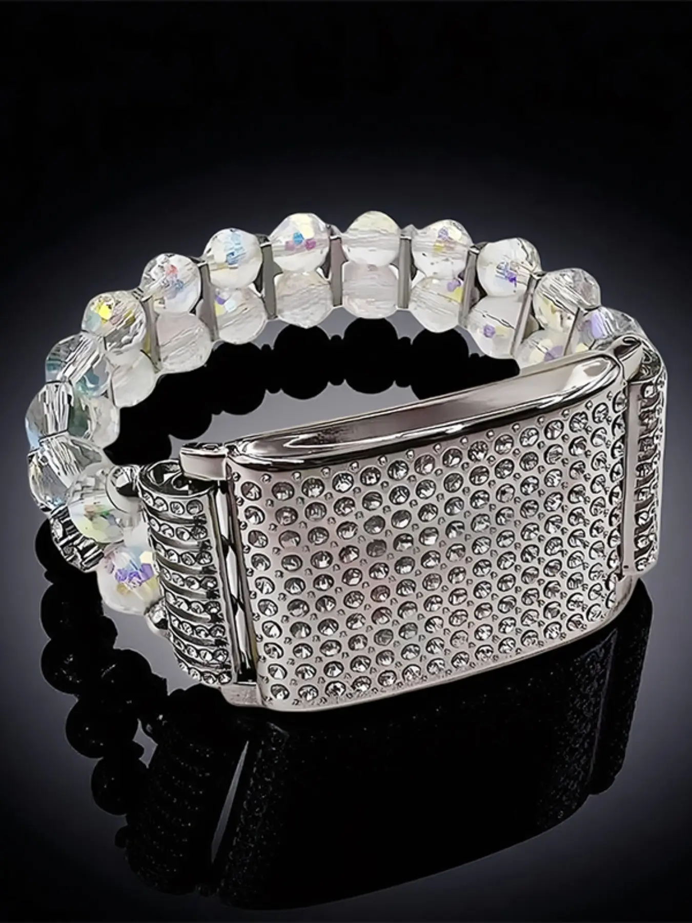 Whoop 5.0/4.0 Crystal Strap Case Set, Luxury Sports Wristband, Perfect for Commute or Formal Wear, Elegant and Stylish Design