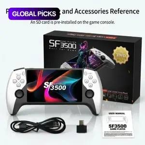 SF3500 Retro Handheld Game Console, Performance Upgrade, 5.5-Inch HD IPS Screen, Multiple Built-In Games, Classic Video Game Support with TV Connection, 14+ Emulators, 5-Hour Battery Life, Portable Console #GLOBAL PICKS