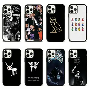 Suitable for iPhone 17 Promax 16 15 14 13 12 11 Pro Max Plus Air Drake Album Cover and Track List Silicone Black Shockproof Phone Case Smartphone Cellphone