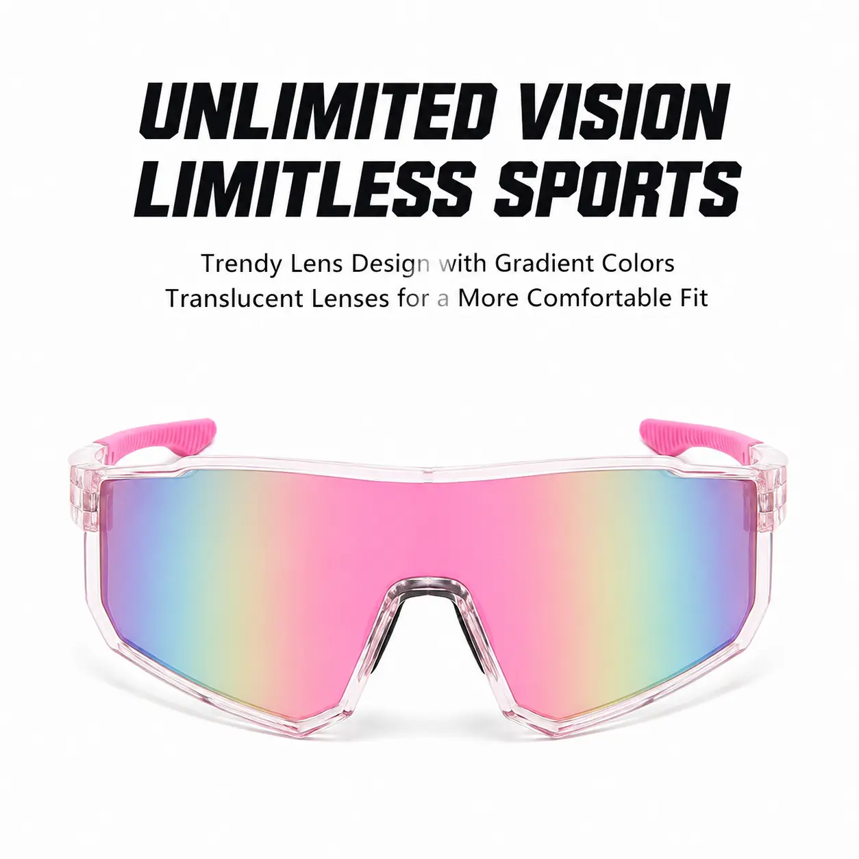 Outdoor Large Frame Cycling Sunglasses, Sports Goggles for Men and Women, Windproof UV Protection Eyewear, Mountain Biking Glasses, Outdoor Adventure Shades for Cycling, Hiking and Travel