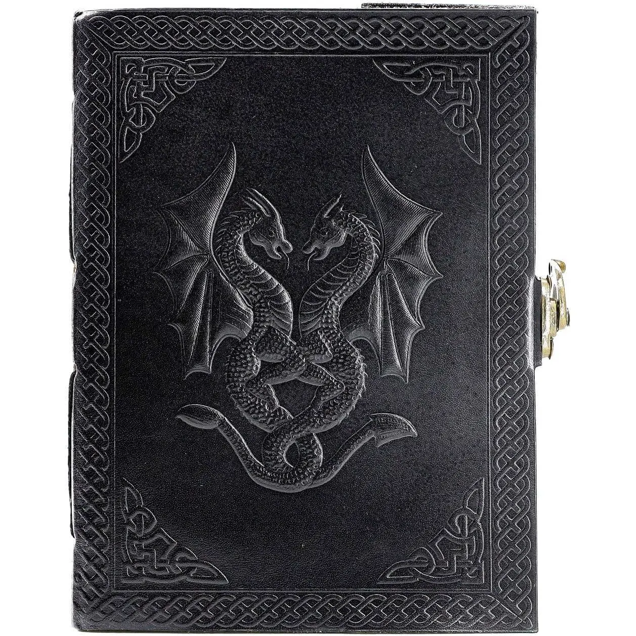 Double Dragon Journal/Writing Notebook Diary/Bound Daily Notepad for Men & Women Unlined Paper Medium, Writing pad for Artist, Sketch