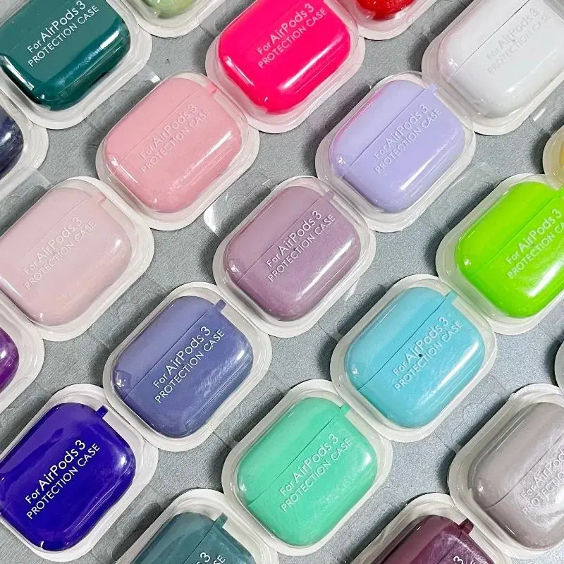 Trendy INS Macarons Color Original Liquid Silicone Earphone Case For Air Pods 4 3 2 1/Pro3 2 1 Anti-Scratch Headphone Mini Cover