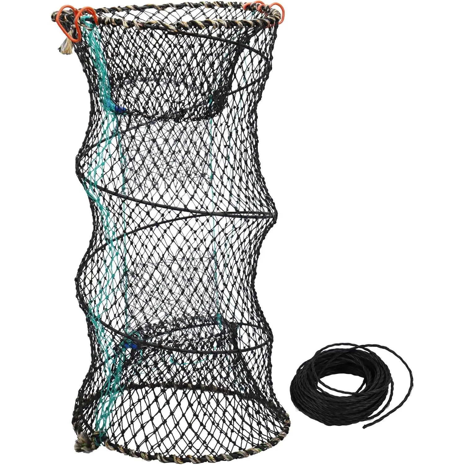 Crab  Minnow  Fishing   with 10m Hand Rope, Folded Lobster Crawfish Fishing Net