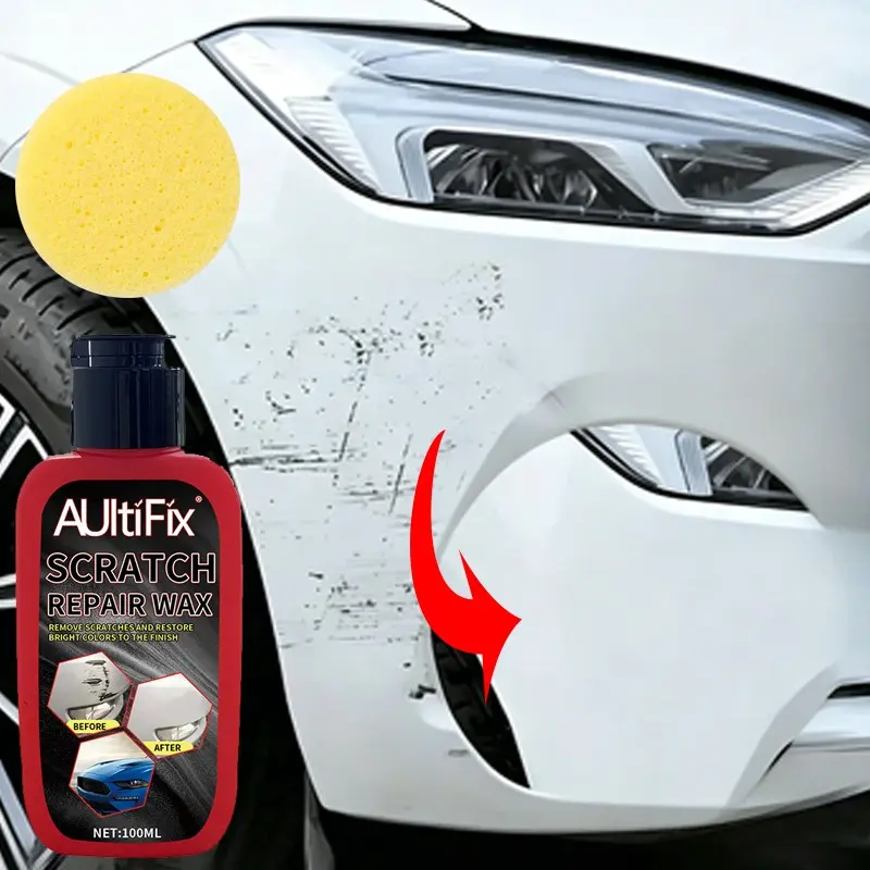 100ml Car Scratch Wax, Minor Car Paint Scratch Repair Polishing Paste, Remove Oxidation & Stains, Paint Surface Brightening Maintenance Wax