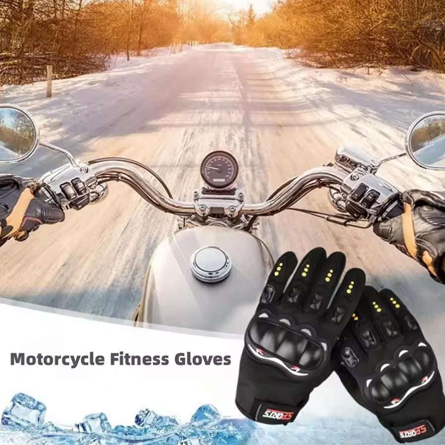 Motorcycle Gloves Full Finger Protective Outdoor Knight Sports Breathable Racing Cycling Street Riding Fitness Gloves