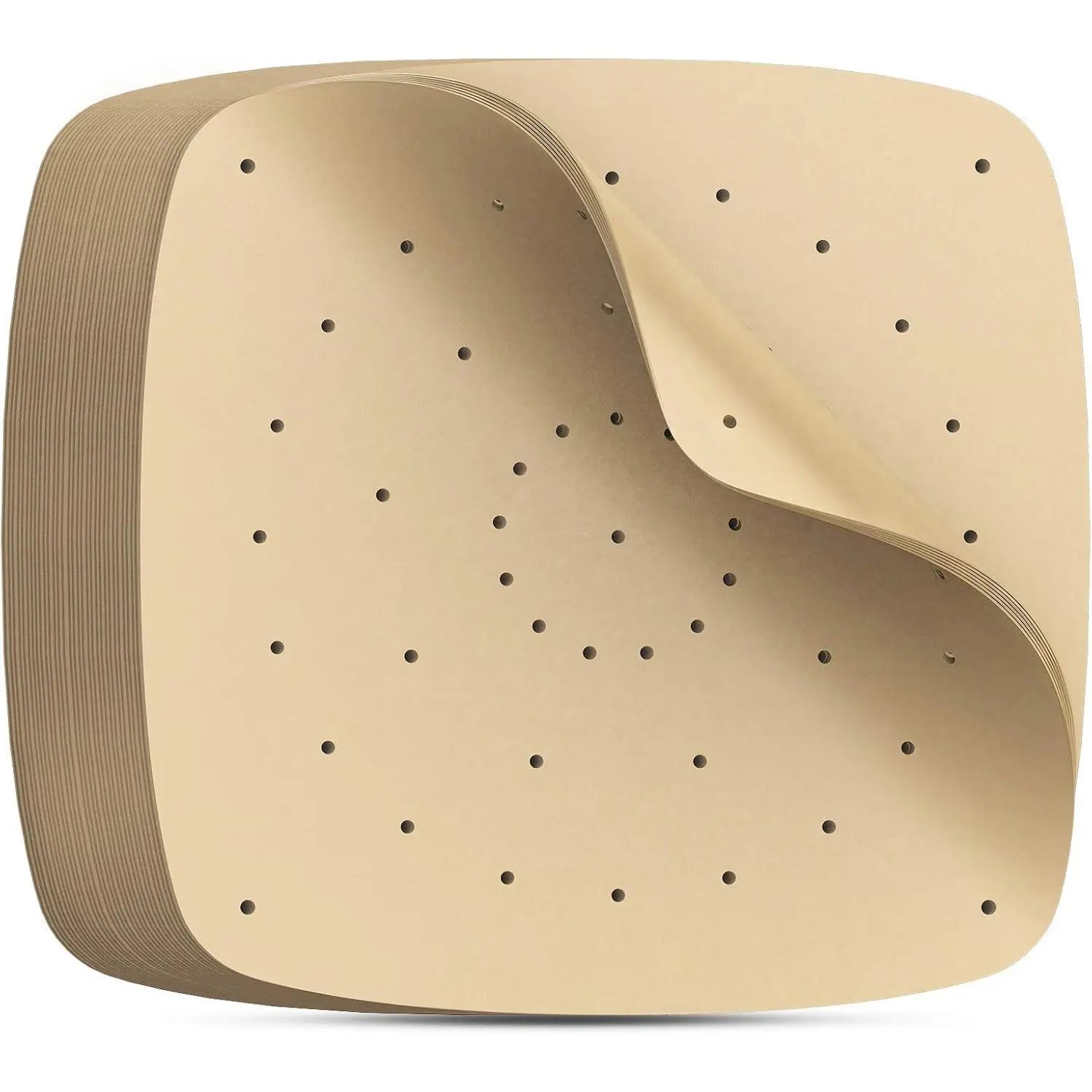 Air Fryer Square Liners 11 Inch, 200 count  Paper Unbleached Filter Paper Square Perforated  Paper  Steamer Papers for Air Fryer and Steaming Basket