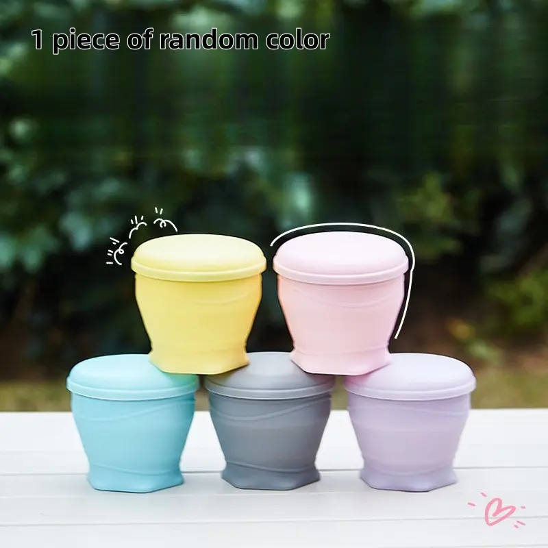 Portable Pocket Water Bottle, Macaron Color, Foldable Extendable Silicone Cup, Ideal for Outdoor Travel, Lightweight and Convenient
