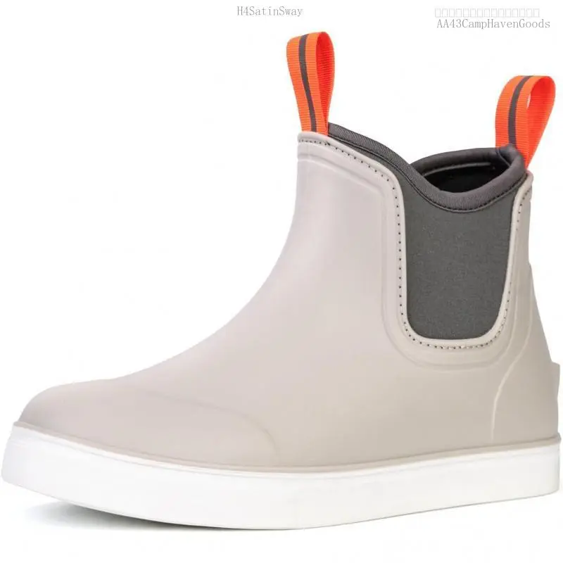 Women's Deck Boots Waterproof Ankle Rain Boots Outdoor Fishing Garden Boots for Women Anti-Slip Lightweight Comfortable Work ShoesFFSummitSupply7H4SatinSwayAA43CampHavenGoods