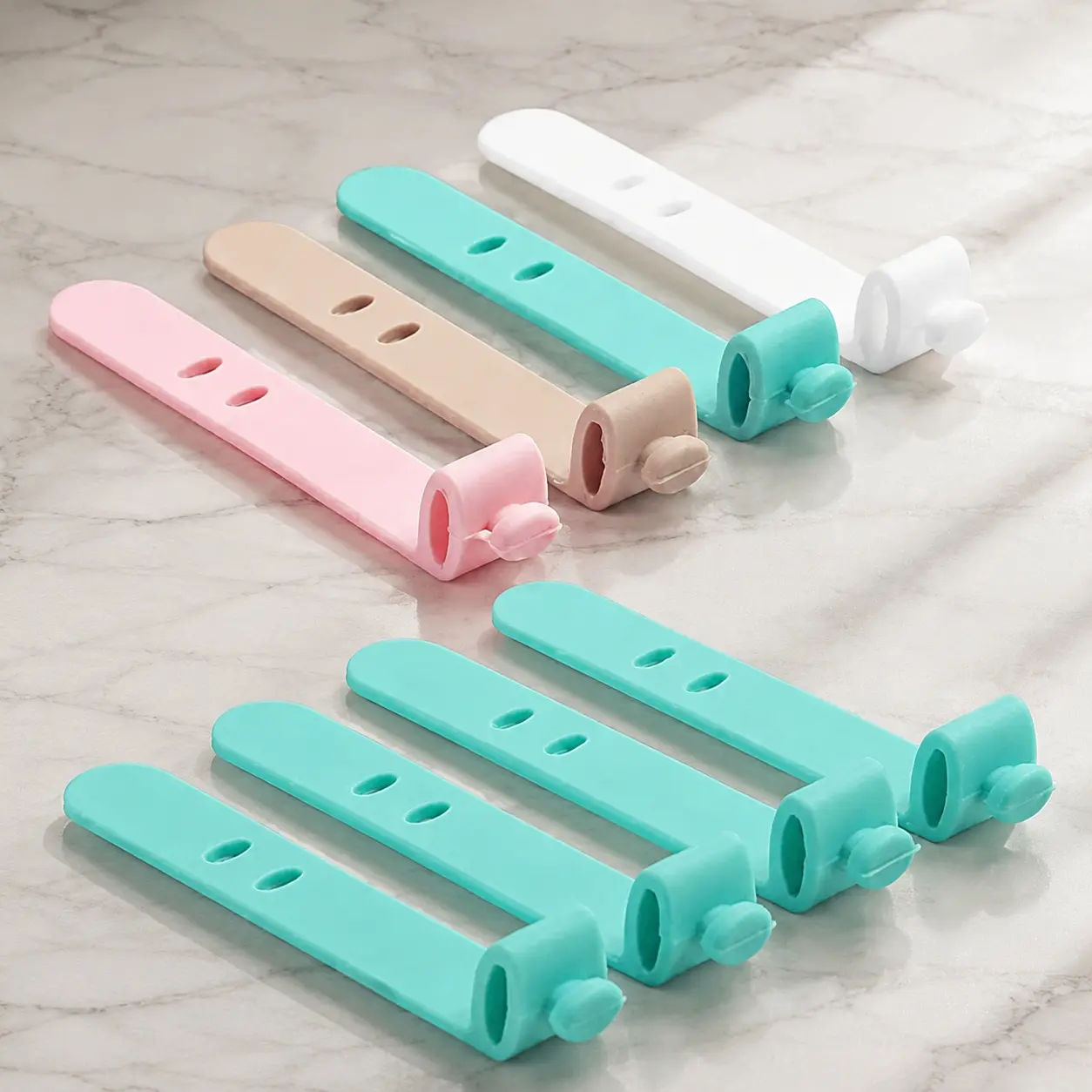 Cable Management Kit: Silicone Wire Organizer Straps, Portable Charger Cable Holder, Tangle-Free Cord Wraps for Earphones, Computer, Desk Accessories, Durable Multi-Purpose Fasteners