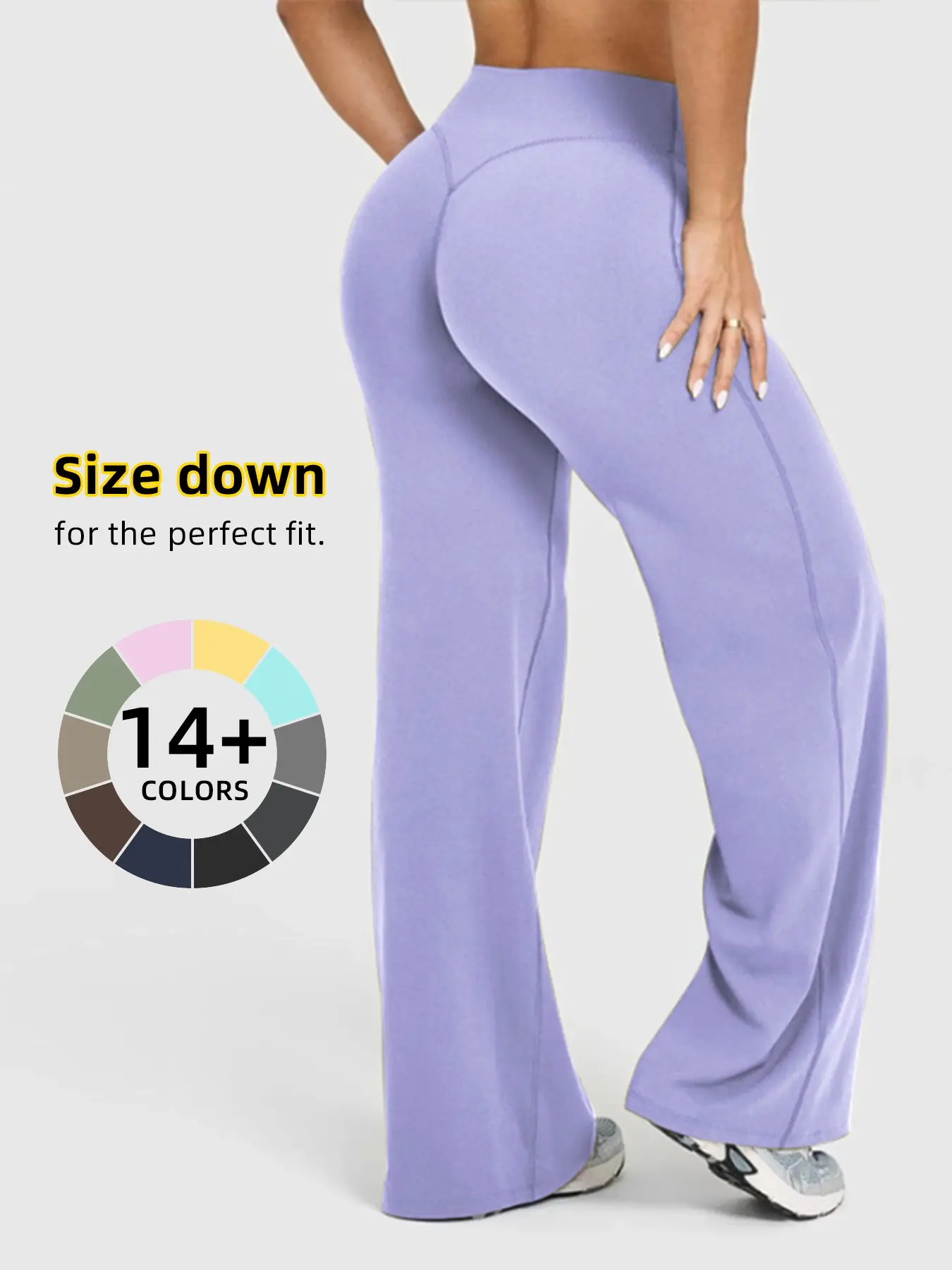 Women's High Waist Yoga Pants, Sporty Loose-Fitting Long Trousers, Seamless Design, High Elasticity Fabric, Home Fitness & Pilates, Activewear for Fitness, Athleisure Gym Clothes, Activewear Bottoms, Athletic Bottoms