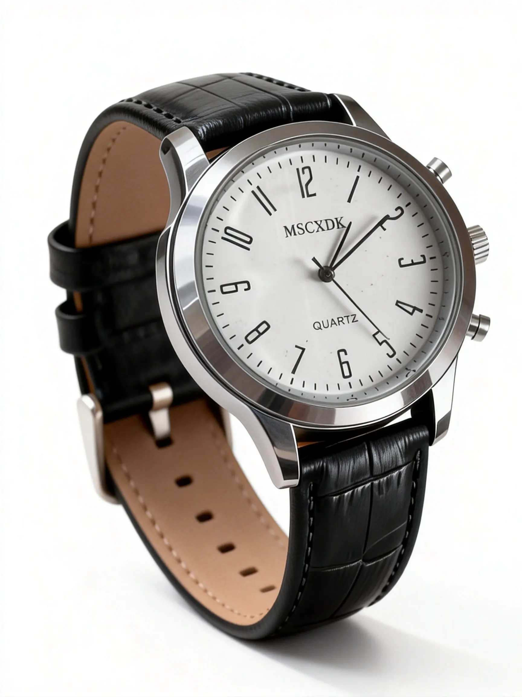 Men's Luxury Business Leather Watch, Multi-Function Quartz Analog Clock, Waterproof Casual Style, Ideal Gift for Special Occasions