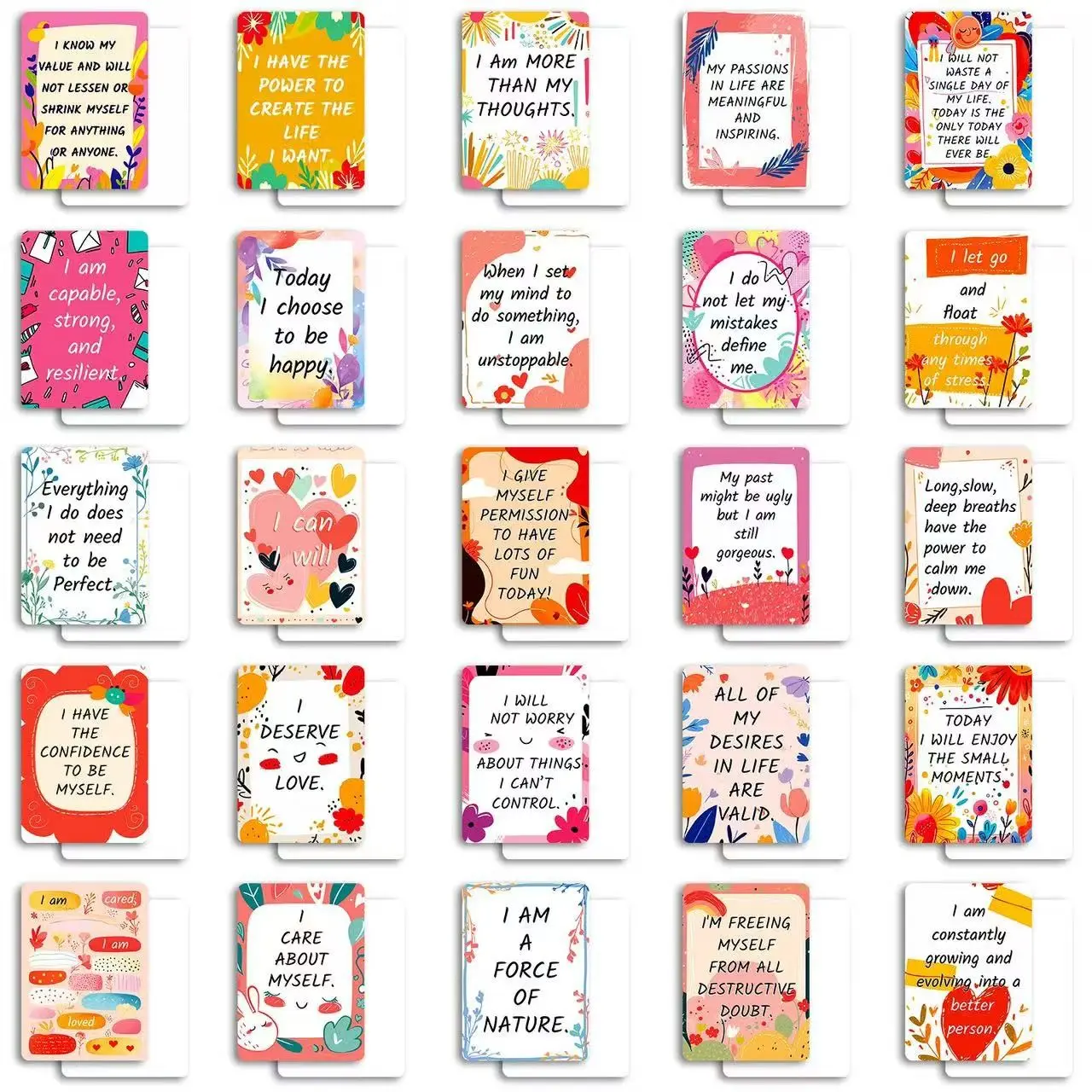 50 Blank Encouragement Cards, DIY Creative Postcards, Writeable English European Style, Perfect for Motivational Gifts, Personalized Messages, Inspirational Greeting Cards