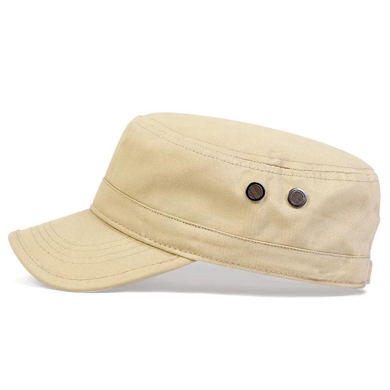 Unisex Camouflage With Pores Series Flat Top Baseball Caps Spring Autumn Sailor Hats Men Flat Top Captain Military Caps