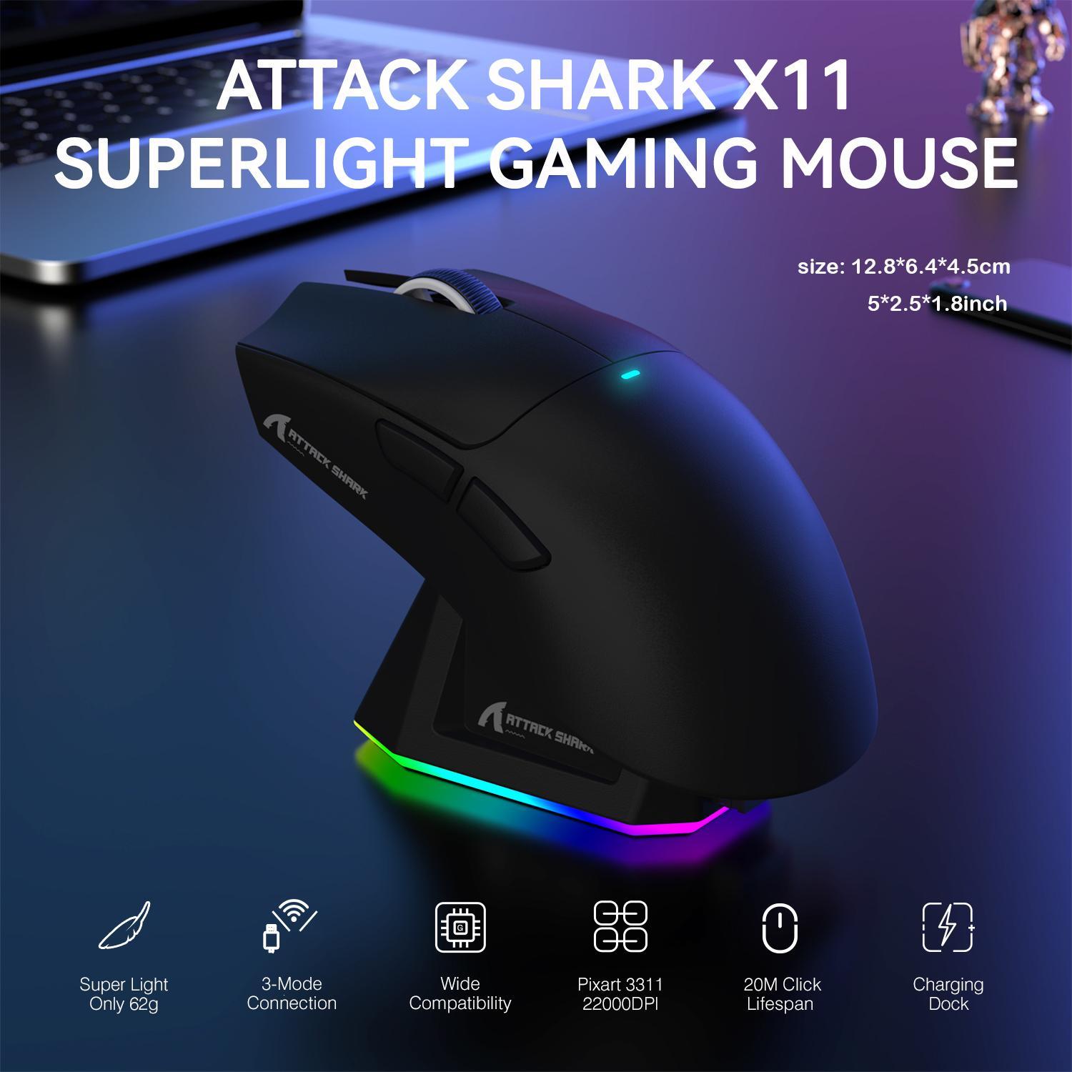 Wireless Gaming Mouse, Rechargeable RGB Lighting Mouse with Charging Base, Optical Sensor Mouse for Gaming & Office #GLOBAL PICKS