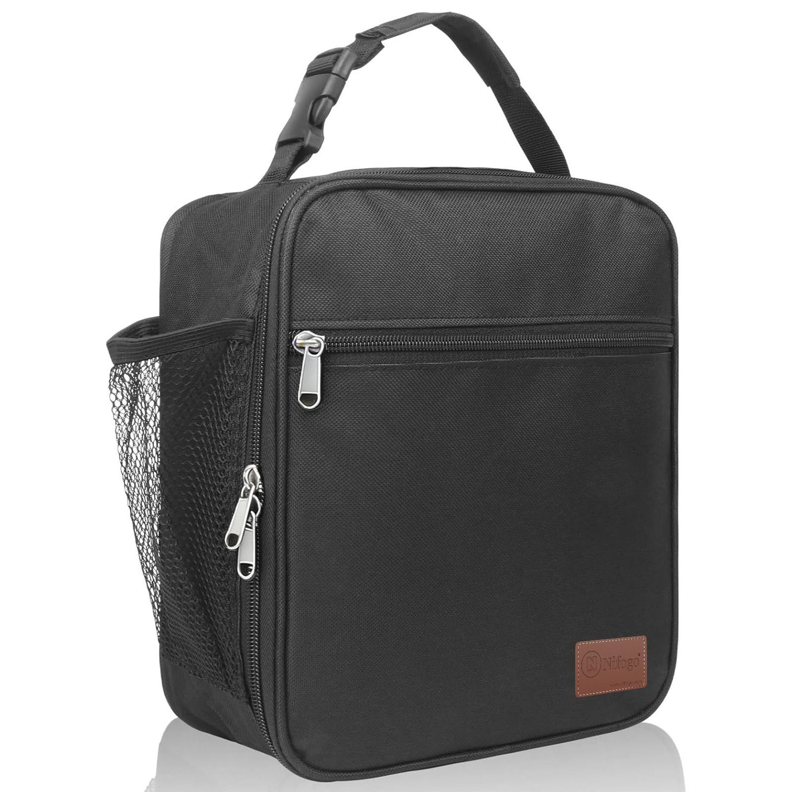 Black Small Flip Cover Lunch Bag Reusable Portable Lightweight Thermal Insulated Lunch Tote Bag For Men Women Adults Office Work Picnic Travel Daily Commute Food Storage Bag Black Small Flip Cover Lunch Bag Reusable Portable Lightweight Thermal Insulated Lunch Tote Bag For Men Women Adults Office Work Picnic Travel Daily Commute Food Storage Bag