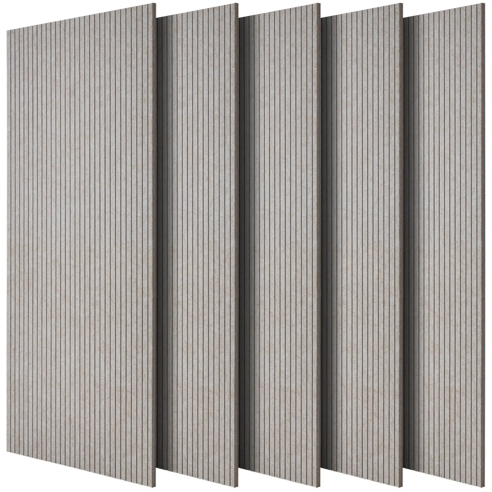 【DealsForYouDays】VEVOR 5PCS Acoustic Panels with Self Adhesive, 47.2 x 23.6 inch Sound Proof Foam Panels, Polyester Fiber Soundproof Wall Panels High Density, for Home, Studio, Office, Theater, Camel