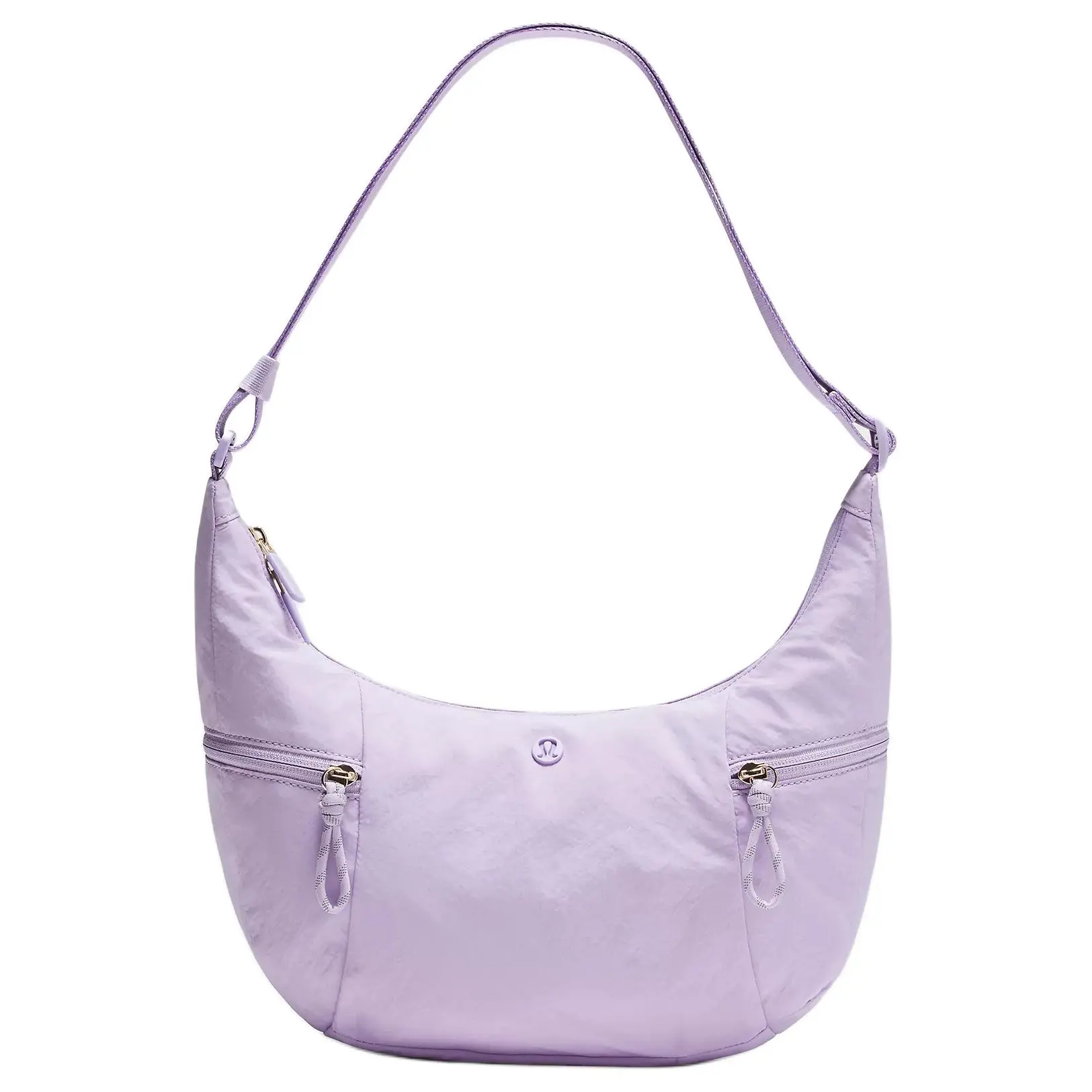 Lululemon Slouchy Sling 6L Crossbody Bag for Men and Women – Adjustable Nylon Shoulder Bag in Light Lavender Purple