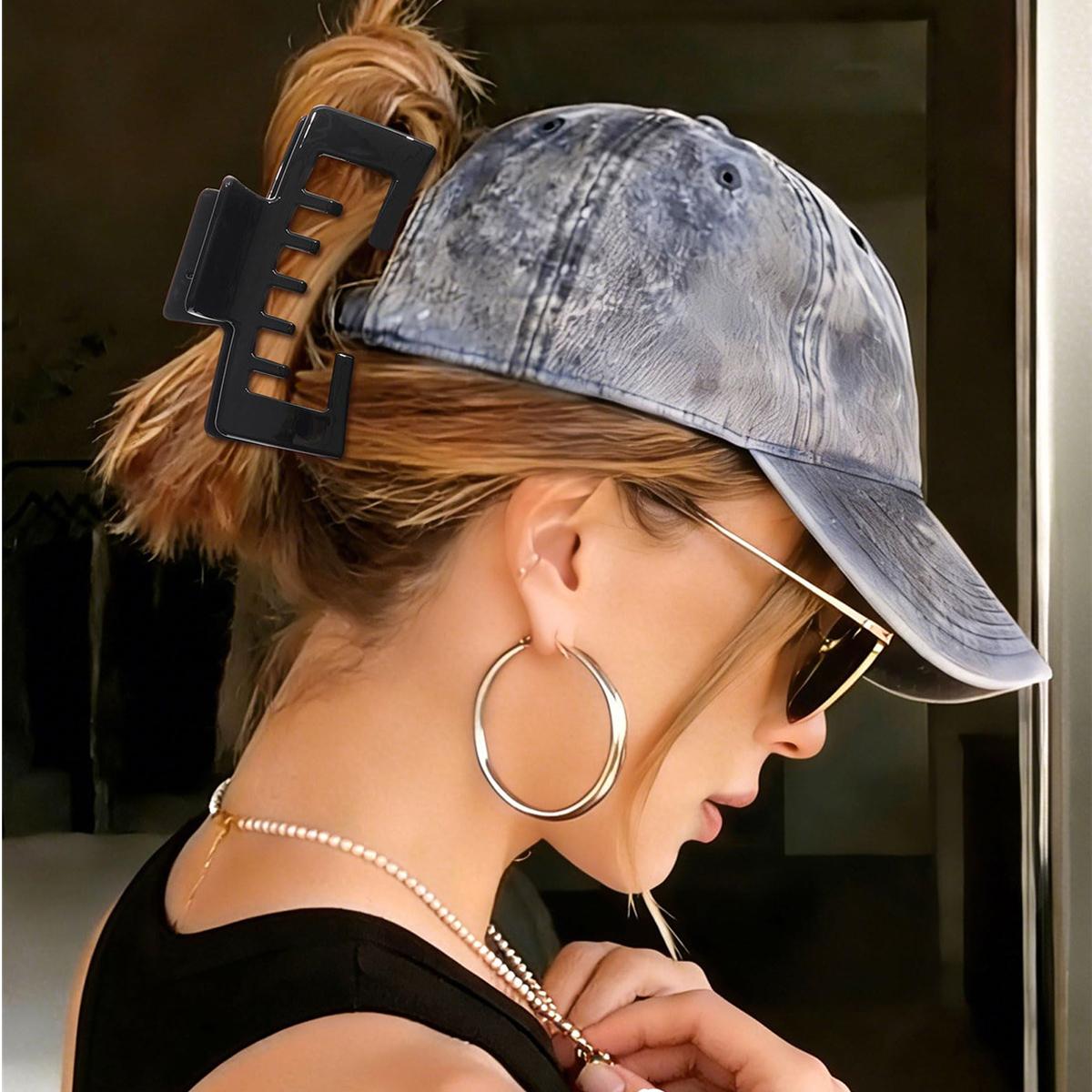 AWAYTR Gift Box Set 4Pack Trucker Hat Hair Clips for Women Hat-Friendly Claw Clips for Baseball Caps Hair Claws Clips for Thick Hair Hat Hairstyles Hair Accessories AWAYTR Gift Box Set 4Pack Trucker Hat Hair Clips for Women Hat-Friendly Claw Clips for Baseball Caps Hair Claws Clips for Thick Hair Hat Hairstyles Hair Accessories