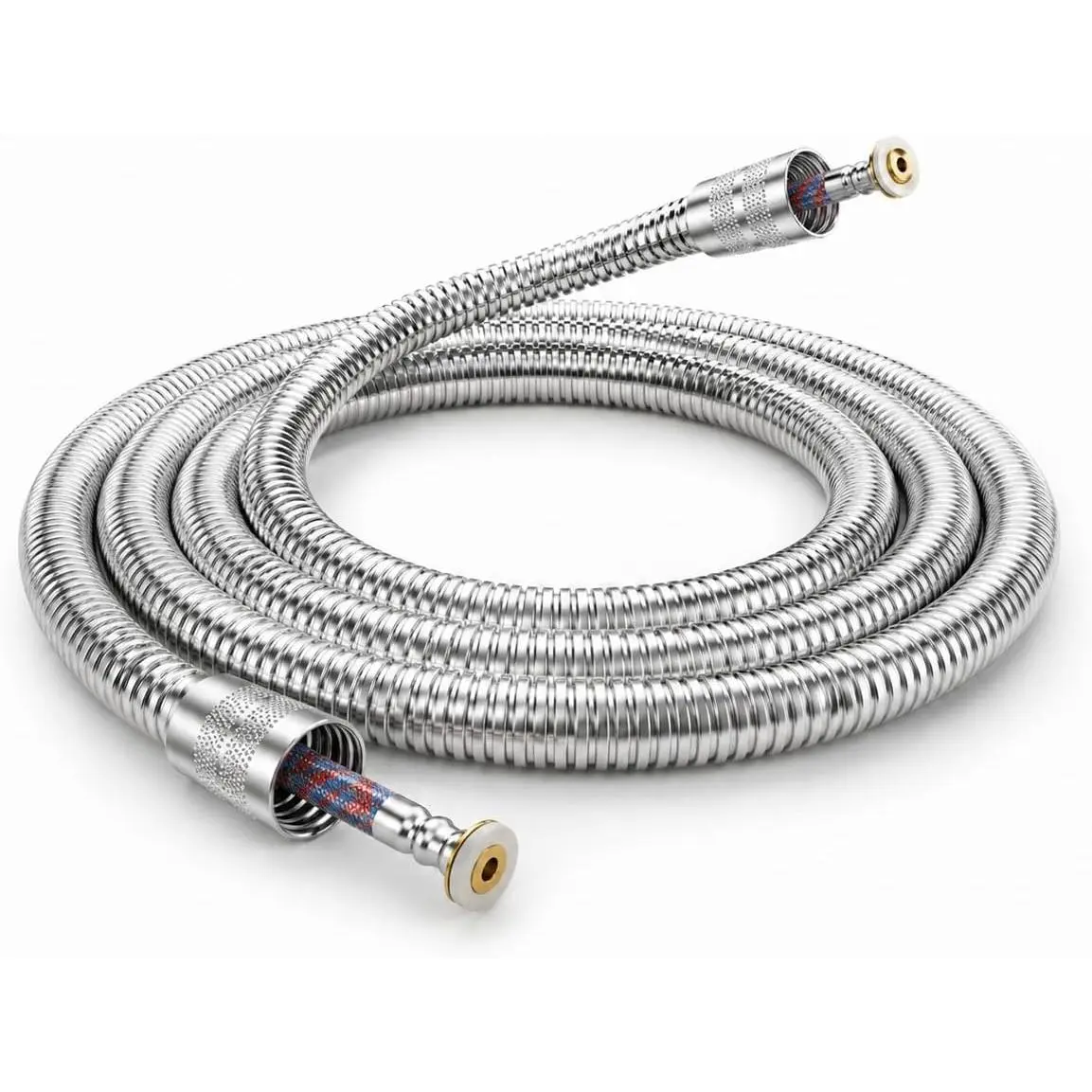 59-inch Stainless Steel Anti-Burst  Shower Hose, Chrome | Leak Proof, Rust Resistant, Extra Long, Flexible  Farther, Anti-Kink, Handheld Shower, Washing Pets, Cleaning Corners