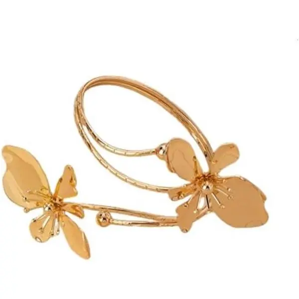 Upper Arm Bracelet Band Cuff Bangle for Women Multi-layered  Arm Cuffs Coil Bracelet Butterfly Flower  Armband Dainty Adjustable Boho  Birthday