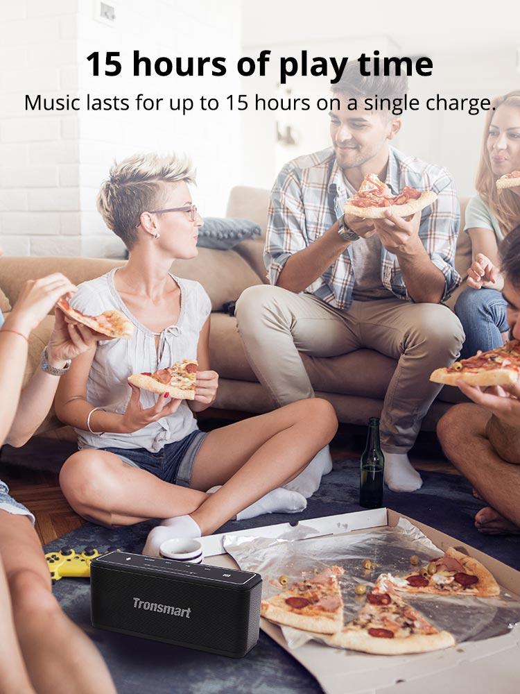 Original Tronsmart Mega Bluetooth Speaker 40W Portable Speaker with Touch Control Soundbar support Voice Assistant,NFC,MicroSD