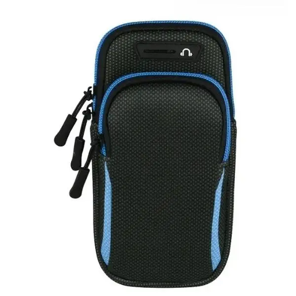 Universal Running Sport Armband Phone Holder - Water-Resistant Jogging Waist Bag for Runners, Fits Smart Phones Under 7.2 in, Trail Running Compatible