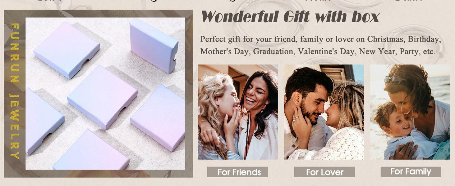 FUNRUN 3 Pairs Sterling Silver Earrings | CZ Huggie Hoops & Studs | Hypoallergenic for Sensitive Ears