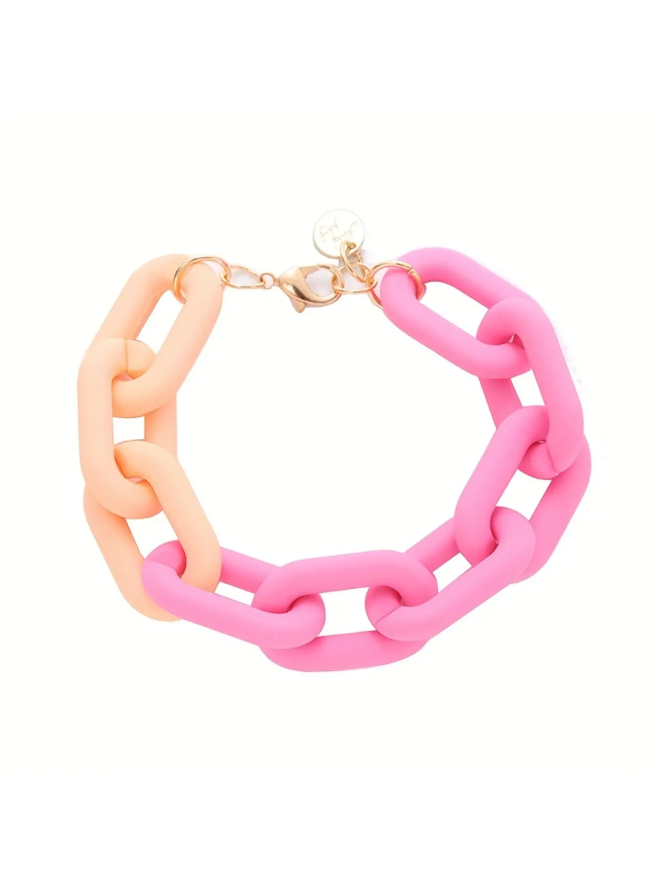 Chunky Colourful Resin Chain Bracelet for Women, Neon Plastic Rainbow Jewelry, Y2K Dopamine Aesthetic, Beach Party Bangle, Gift Box Pack
