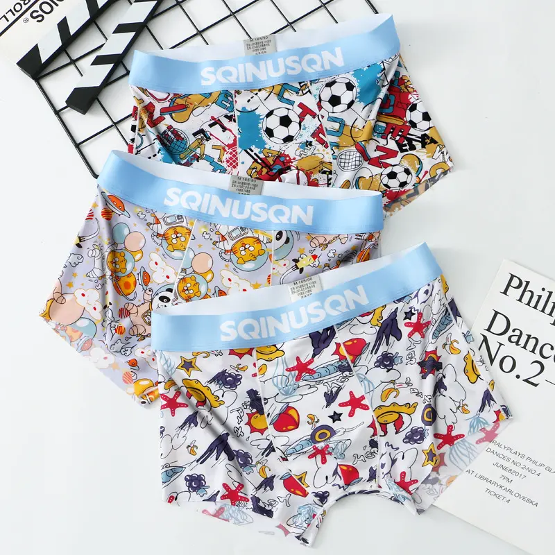 5pcs Men'S Cool Boxer Briefs, Fashion Fruit Graphic Boxer Trunks, Breathable Comfy Quick Drying Stretch Boxer Panties, Men'S Underwear