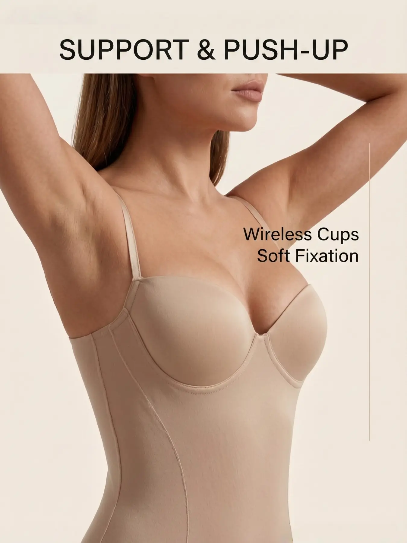 Women's Slimming Body Shaper Suit, High-End Minimalist Design, Chest Lift & Waist Cinching, Daily Commute Wedding Dress Versatile Fit