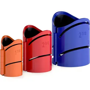 Metal Pipe  Guide Kit, Pipe  Guide Tool, Pipe Saddle Template  Guide, High-Precision |Saddle Cuts at 22.5°, 45°, 90°, 3 Pack Size 1-7/8", 2-3/8", 2-7/8"