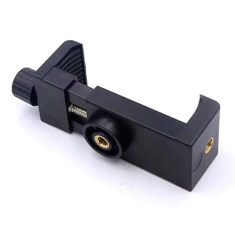 Tripod Phone Holder Mount Adapter with 1/4 Inch Screw Mobile Smartphone Clip Support Cellphone Clamp Support for Iphone Samsung Cellphone Selfie Accessory